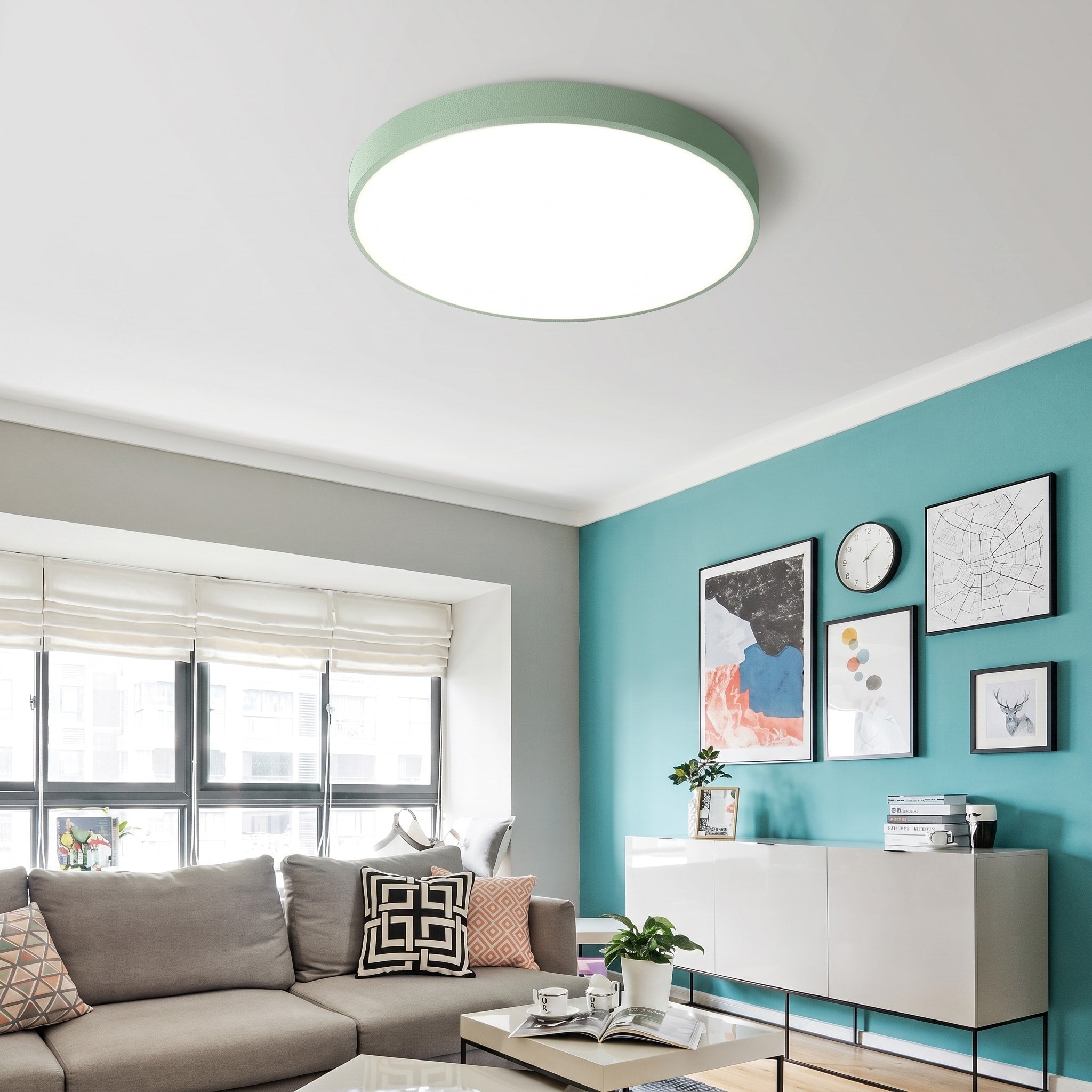Runde LED Deckenleuchte mit minimalistisches Flachdesign