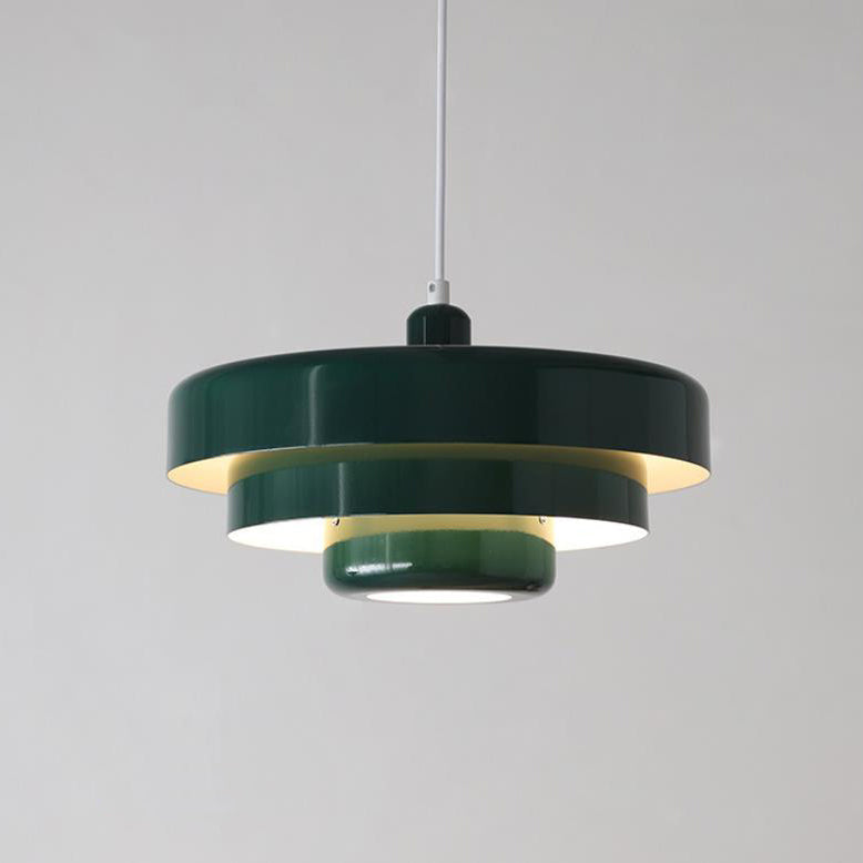 Mehrstufige Runde Pendelleuchte im Retro-Design