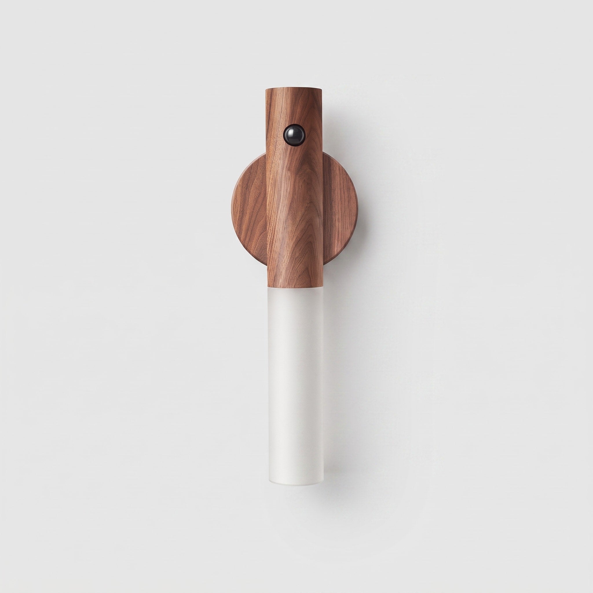 Kabellose LED Wandleuchte mit Bewegungsmelder und Holzdesign