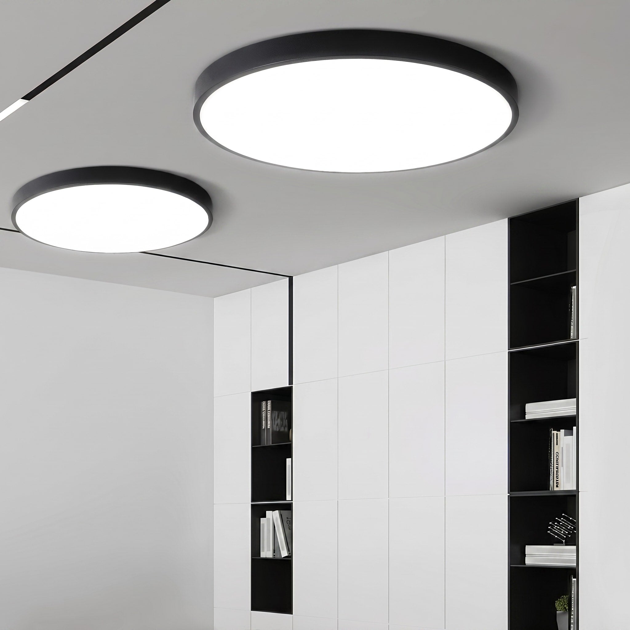 Runde LED Deckenleuchte mit minimalistisches Flachdesign