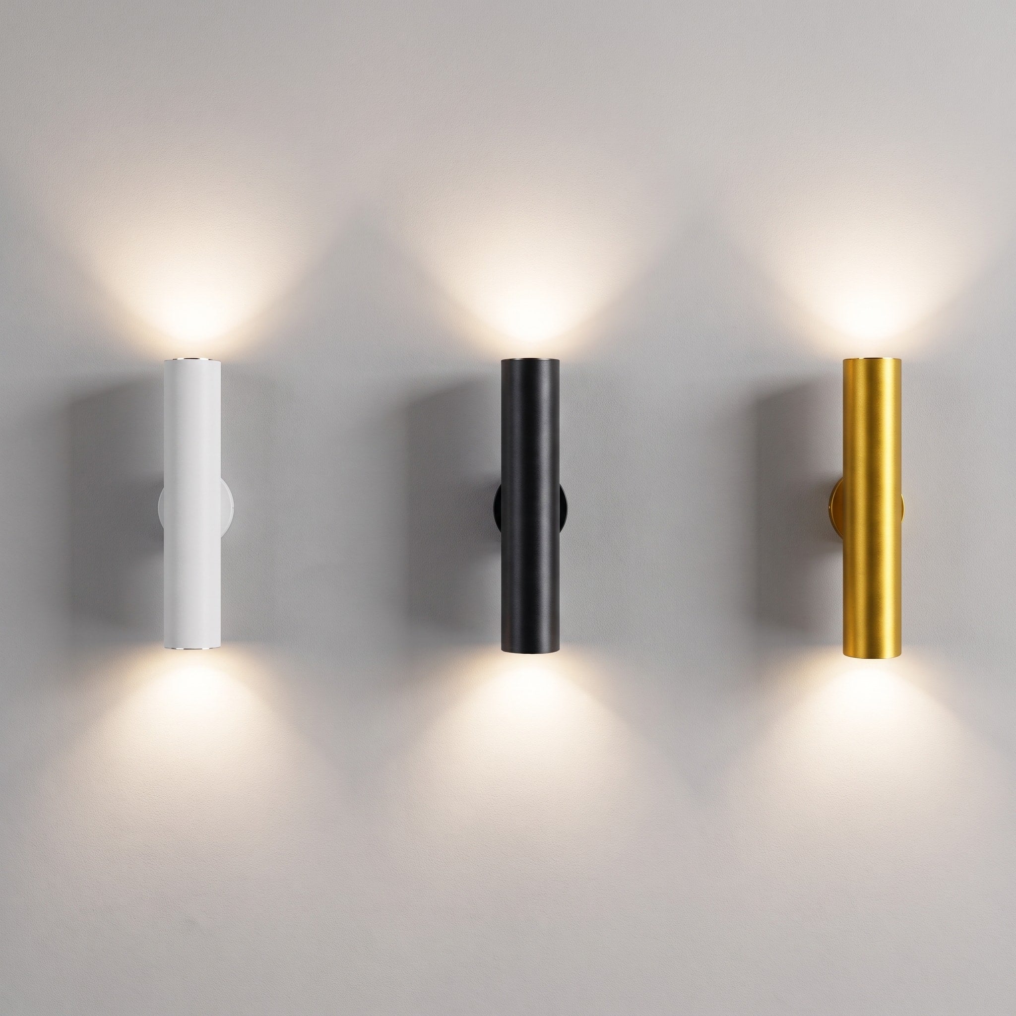 Zylindrische Wandleuchte im minimalistischen Design