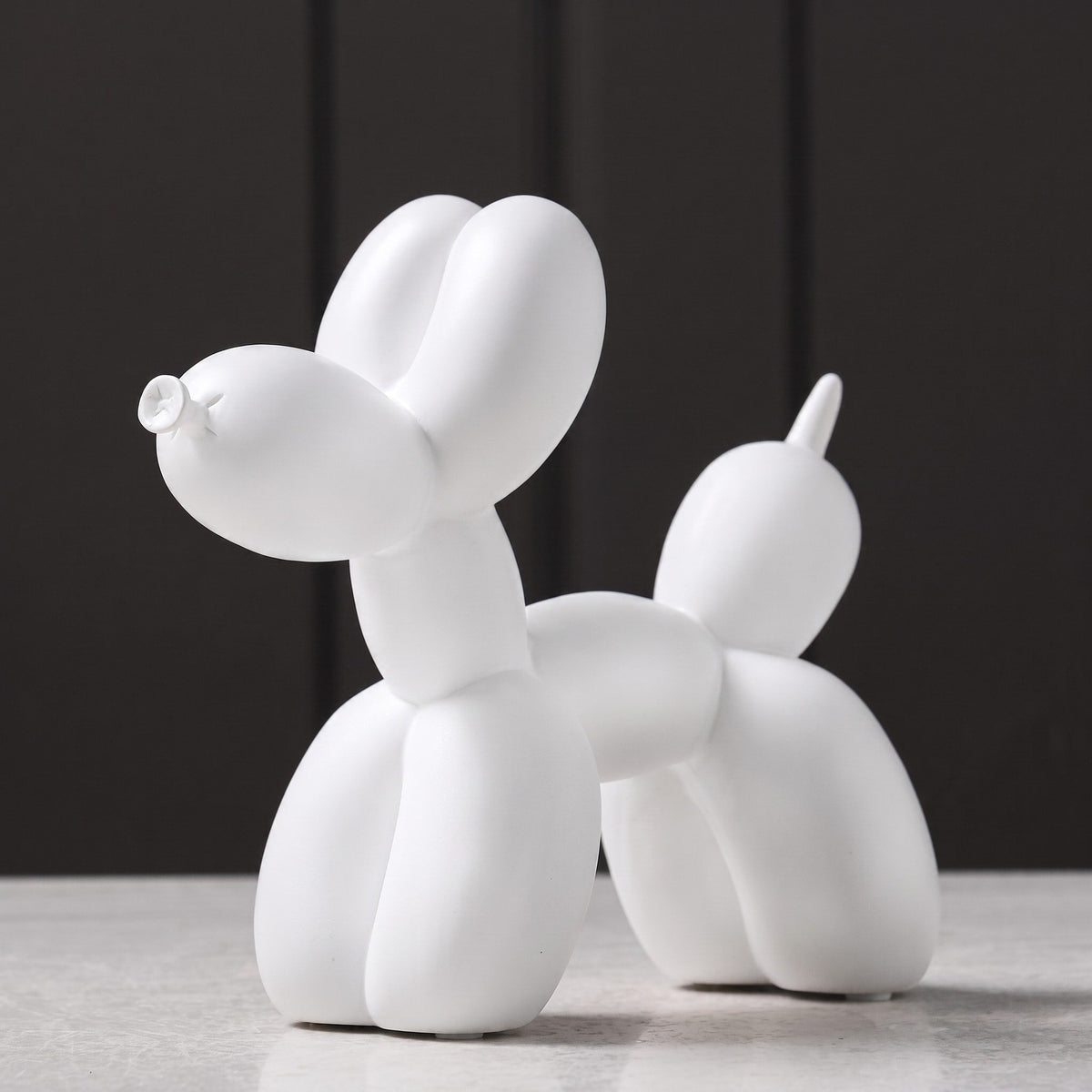 Ballonhund Skulptur dekorative Tierfigur - Figurines - Weiß - Voldeva