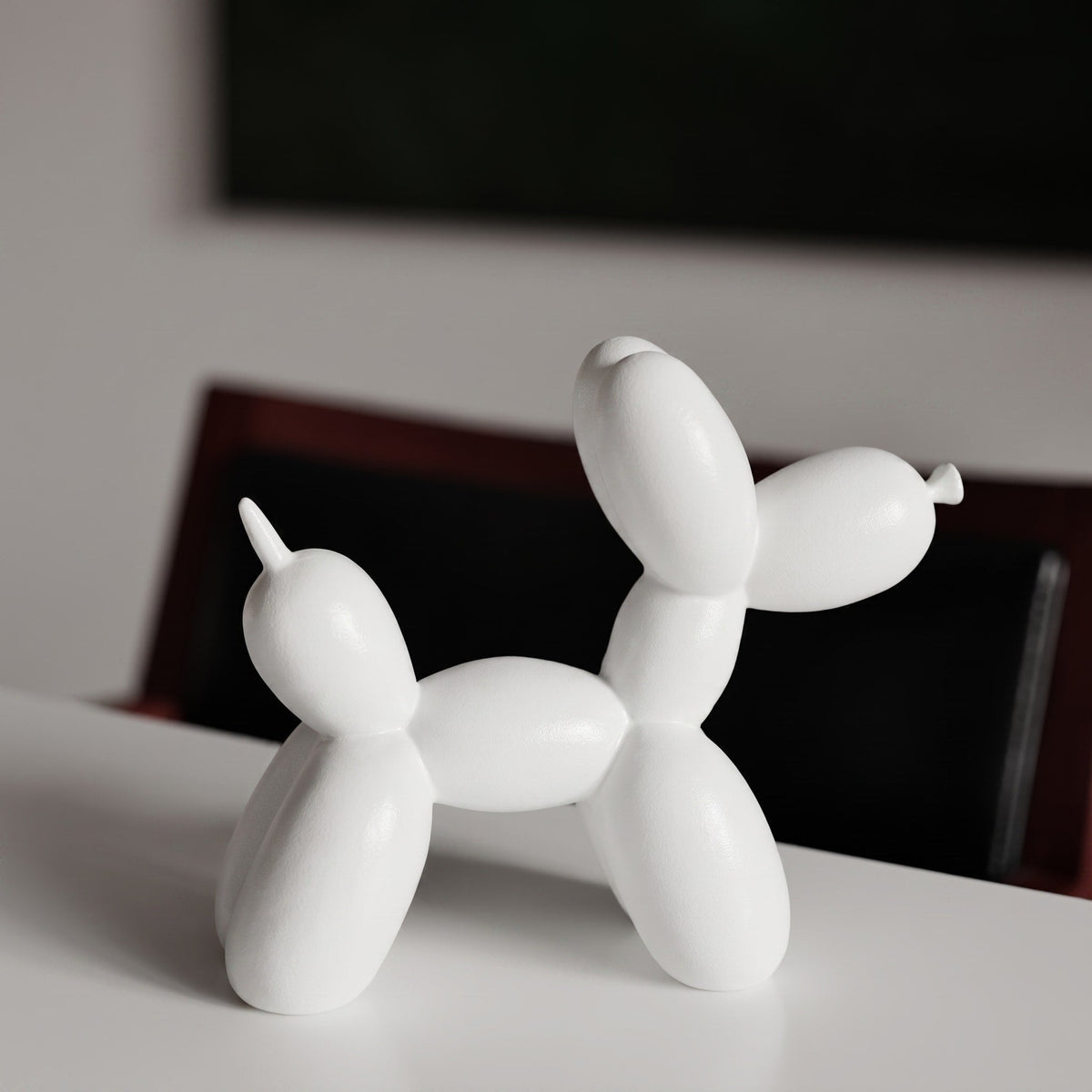 Ballonhund Skulptur dekorative Tierfigur - Figurines - Weiß - Voldeva