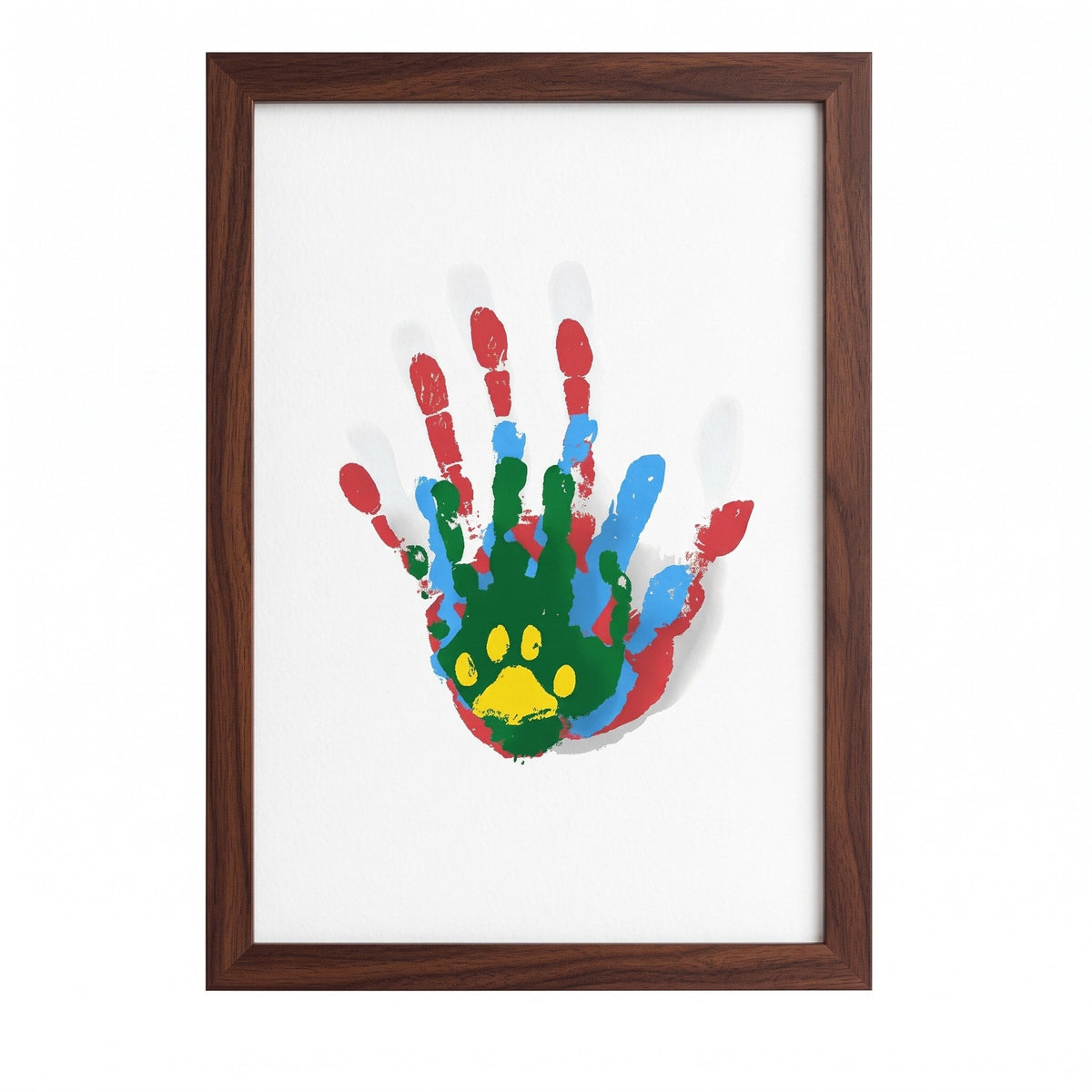Bilderrahmen für Familien-Handabdrücke zum Selbstgestalten - Picture Frames - Braun - Voldeva