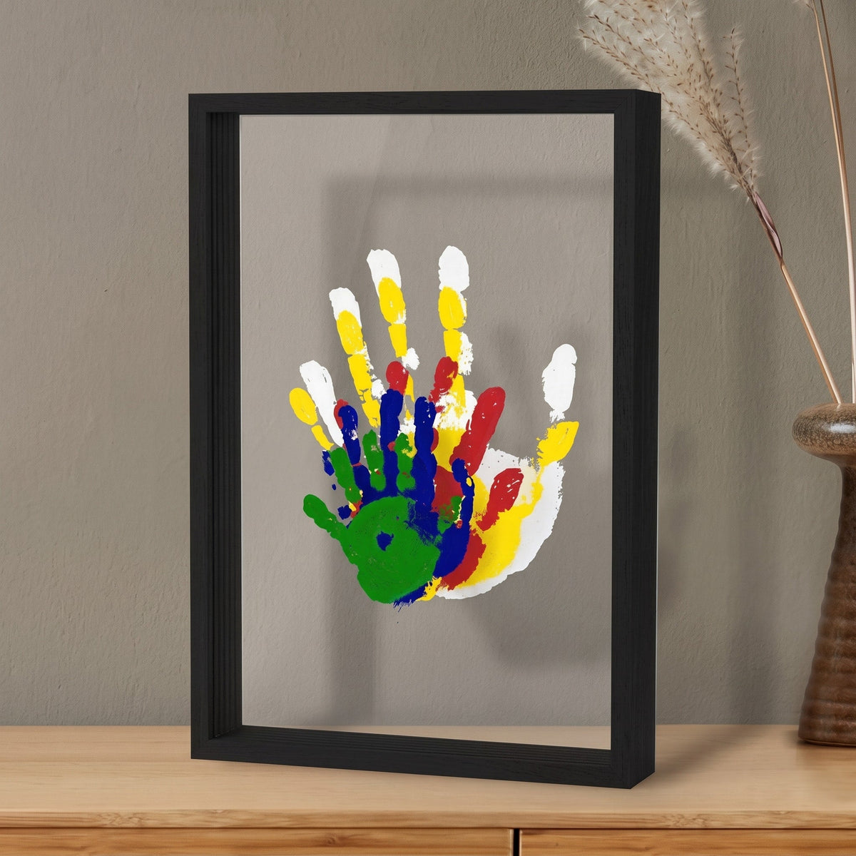 Bilderrahmen für Familien-Handabdrücke zum Selbstgestalten - Picture Frames - Schwarz - Voldeva