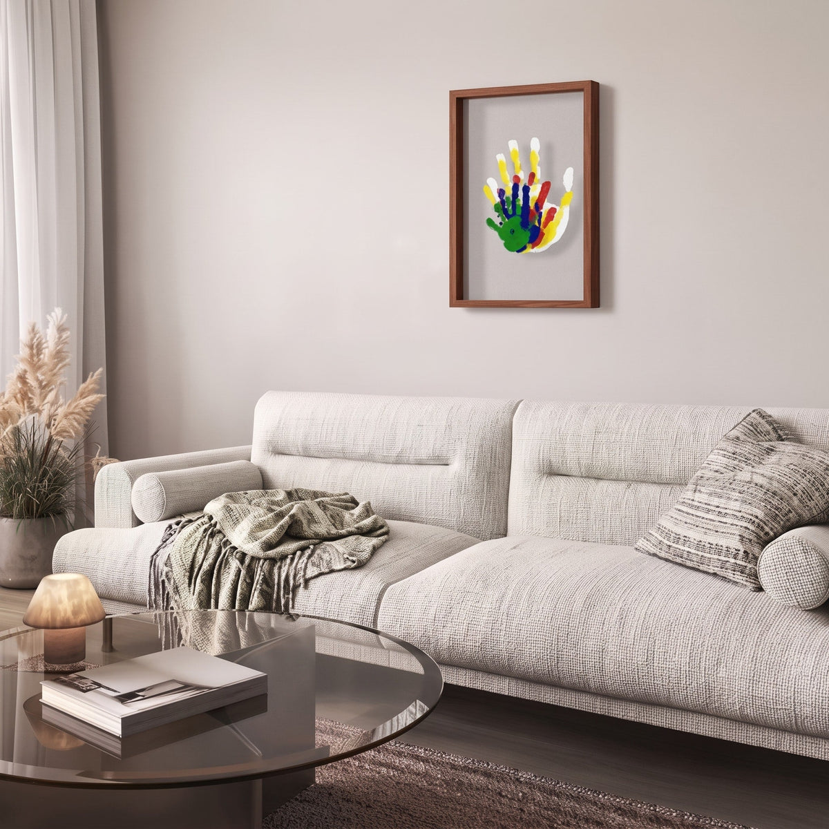 Bilderrahmen für Familien-Handabdrücke zum Selbstgestalten - Picture Frames - Braun - Voldeva