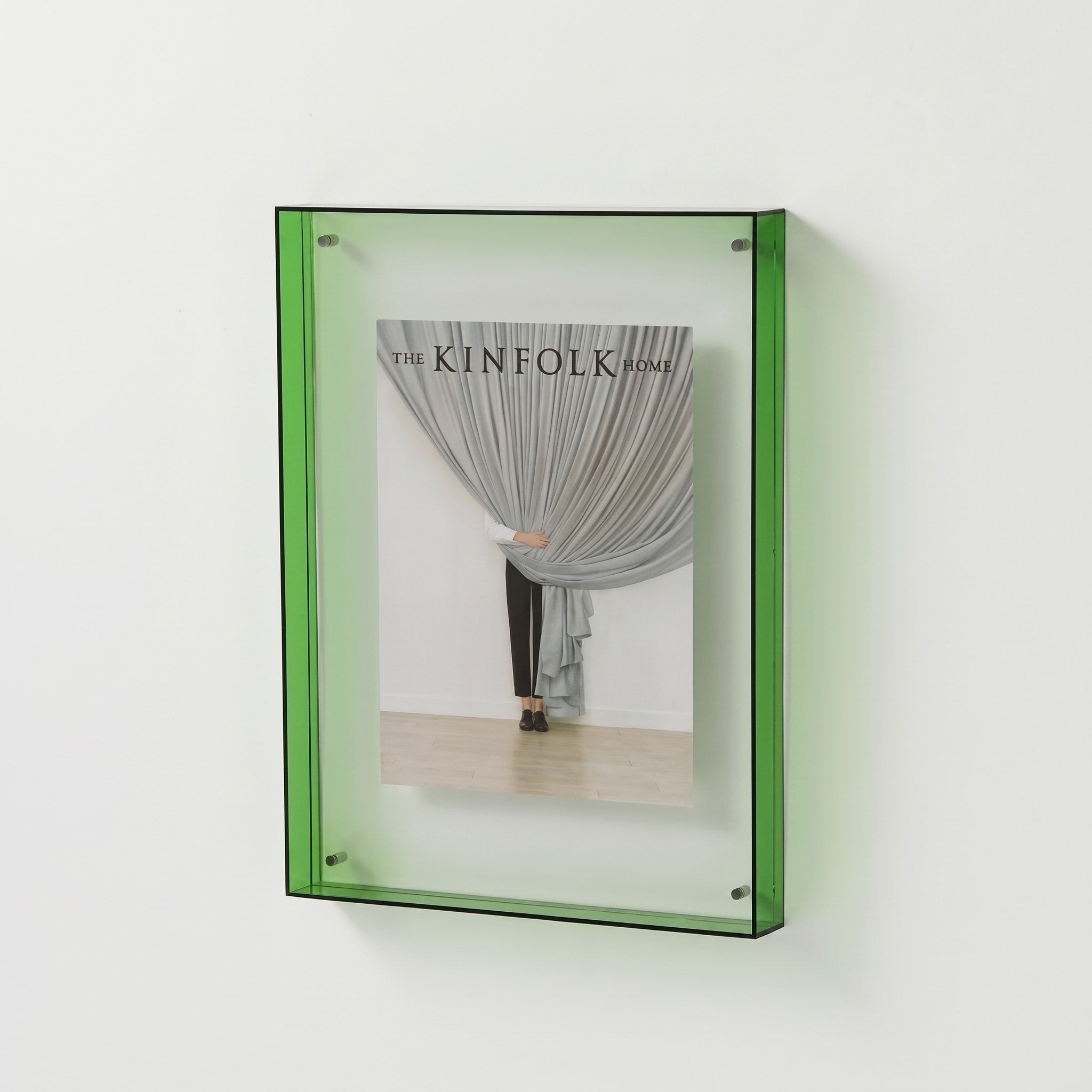 Bilderrahmen mit farbiger Acrylkante im Blockdesign - Picture Frames - Grün - Voldeva