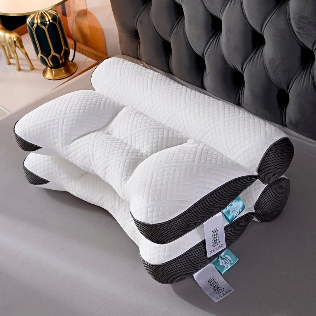 Ergonomisches Nackenstützkissen mit Wellenform Design - Neck & Cervical Pillow - Grey - Voldeva
