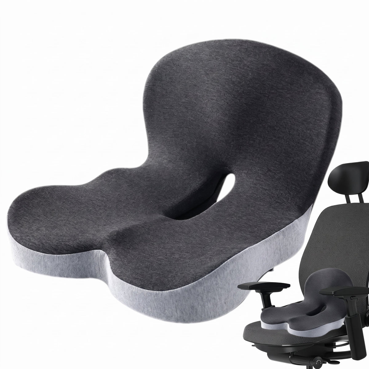 Ergonomisches Sitzkissen mit Rücken und Hüftstütze - Chair Cushions & Pads - Voldeva