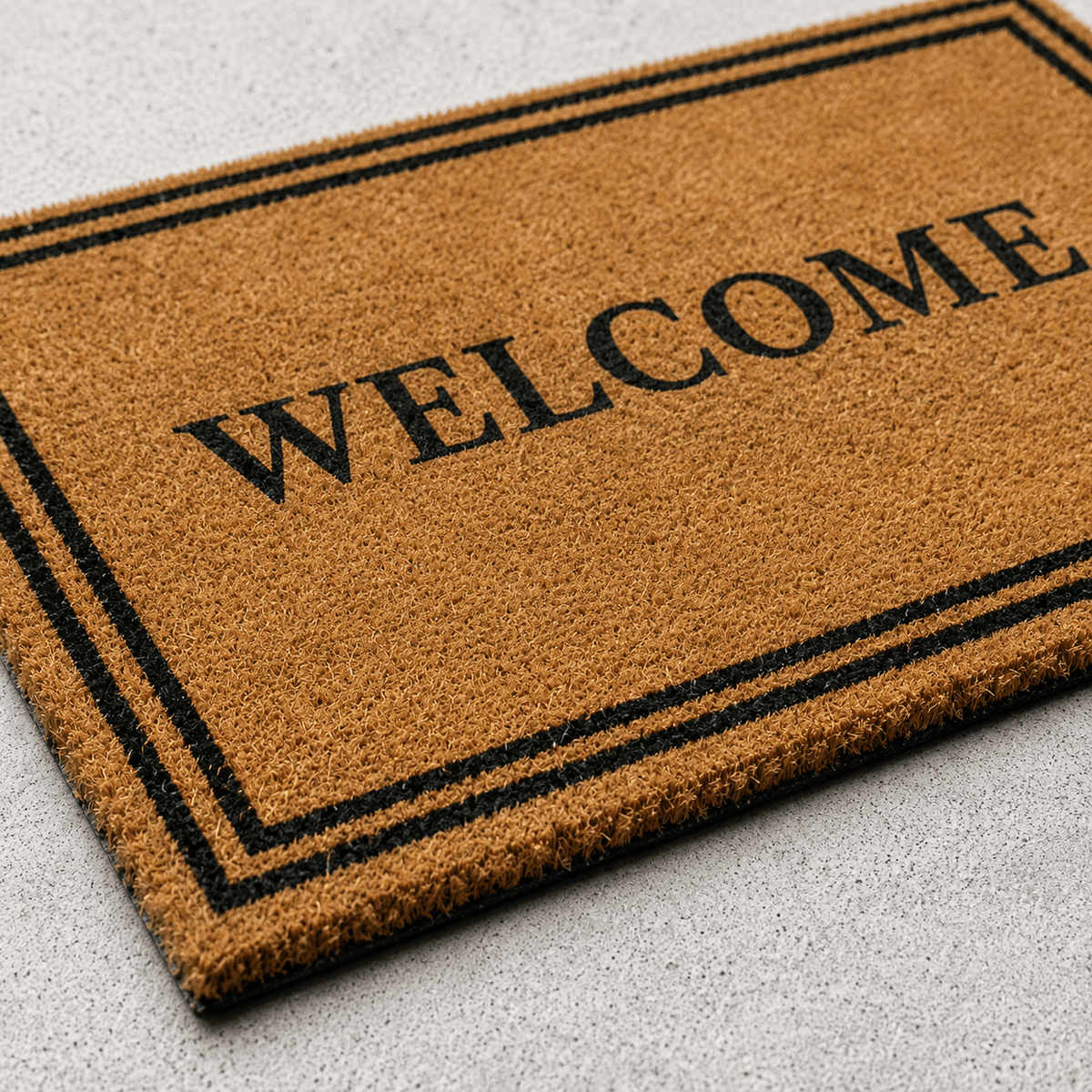 Fußmatte mit Willkommen Aufschrift - Door Mats - Voldeva