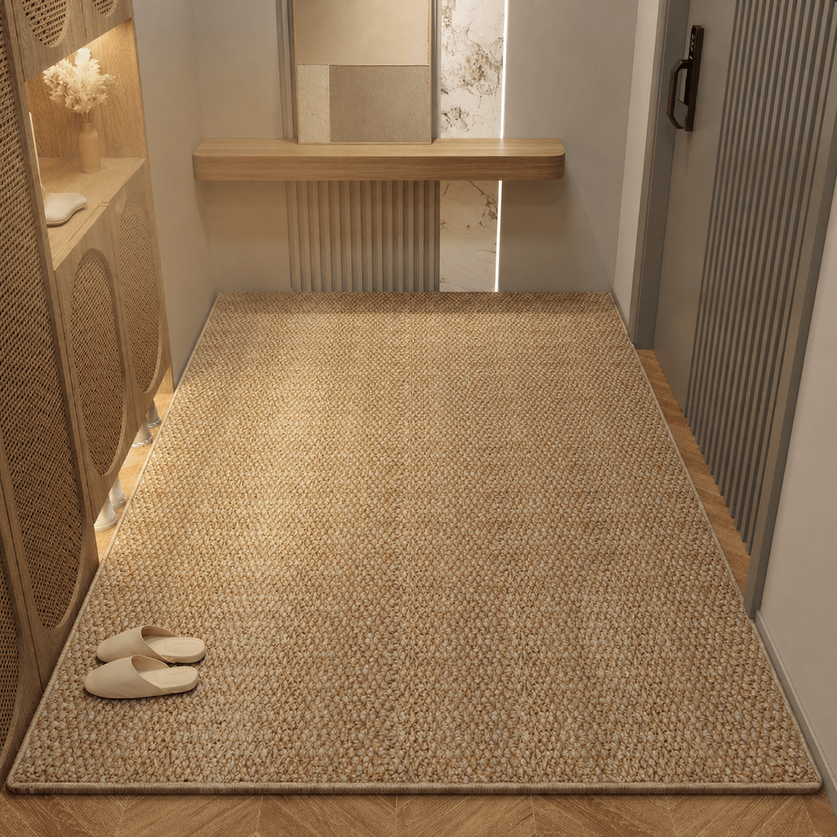 Geflochtener Läufer Teppich für Flur und Eingangsbereich - Door Mats - 50 x 80 cm - Voldeva