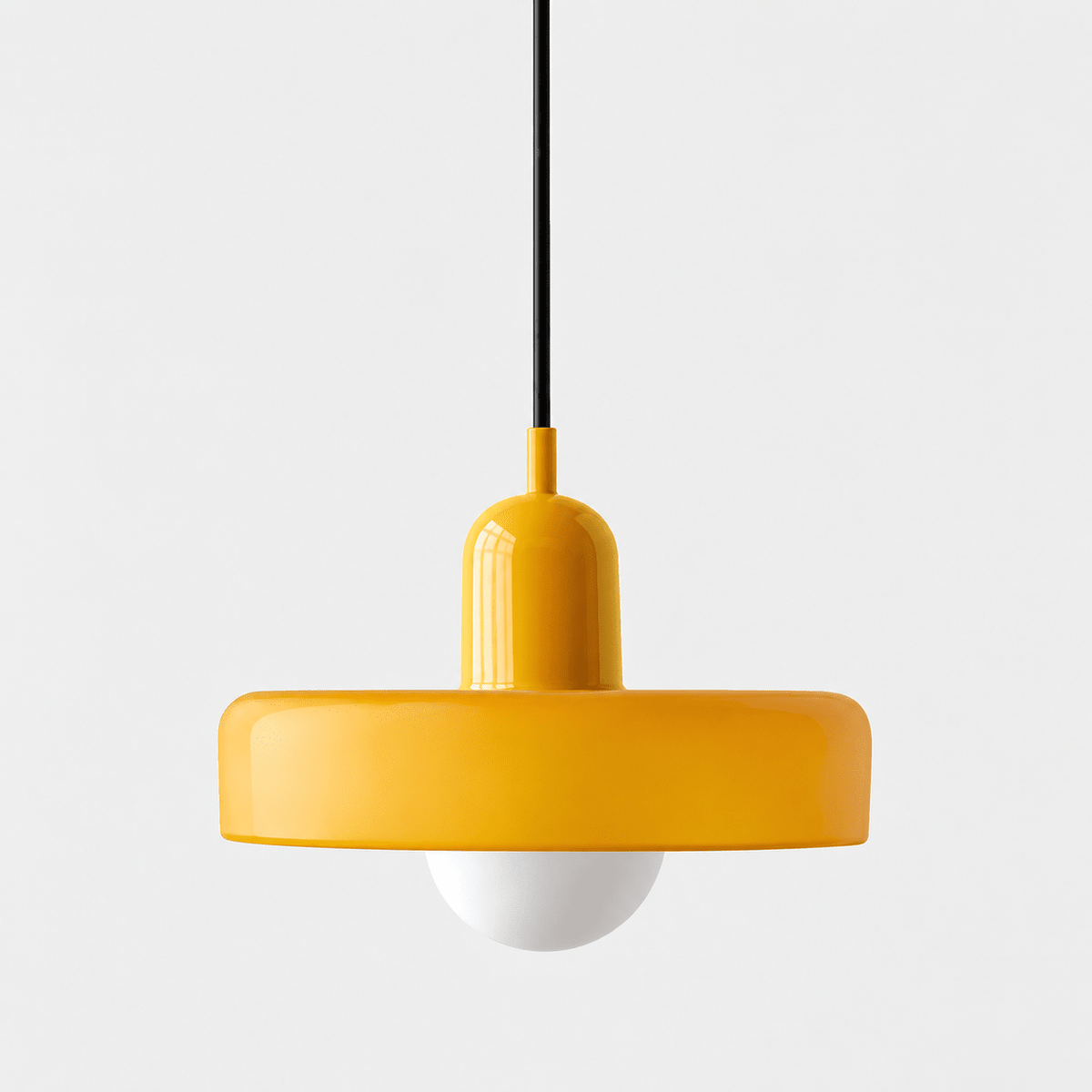 Glas Pendelleuchte mit Zweifarbigem Retro Design - Pendant Light Fixtures - Orange - Voldeva