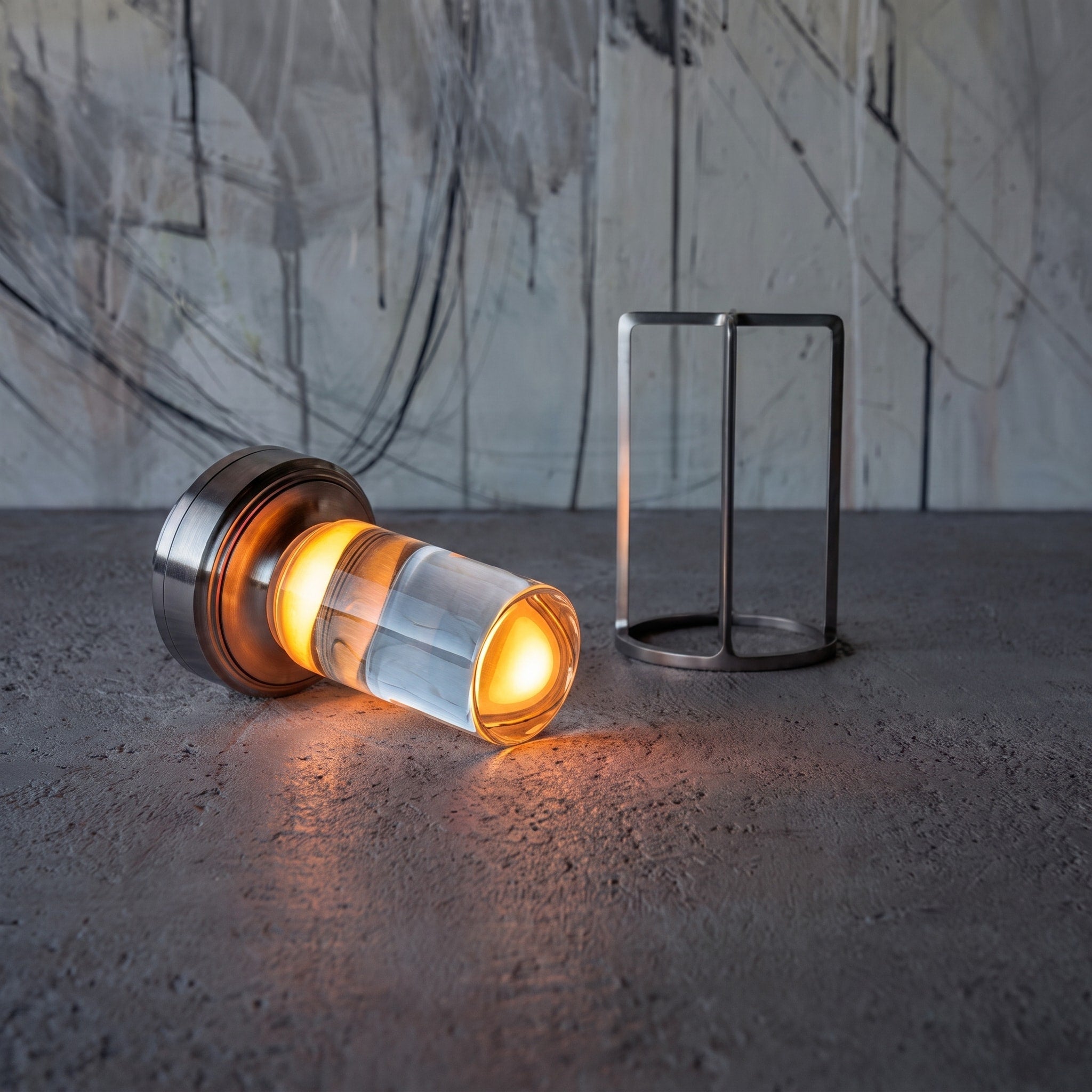 Kabellose Kristall Tischlampe im Laternendesign - Table Lamps - Silber - Voldeva