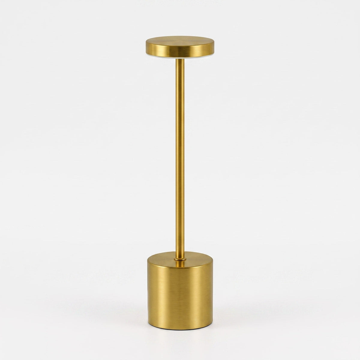 Kabellose LED Tischlampe Akku Metallständer Modernes Design - Table Lamps - Gold - Voldeva