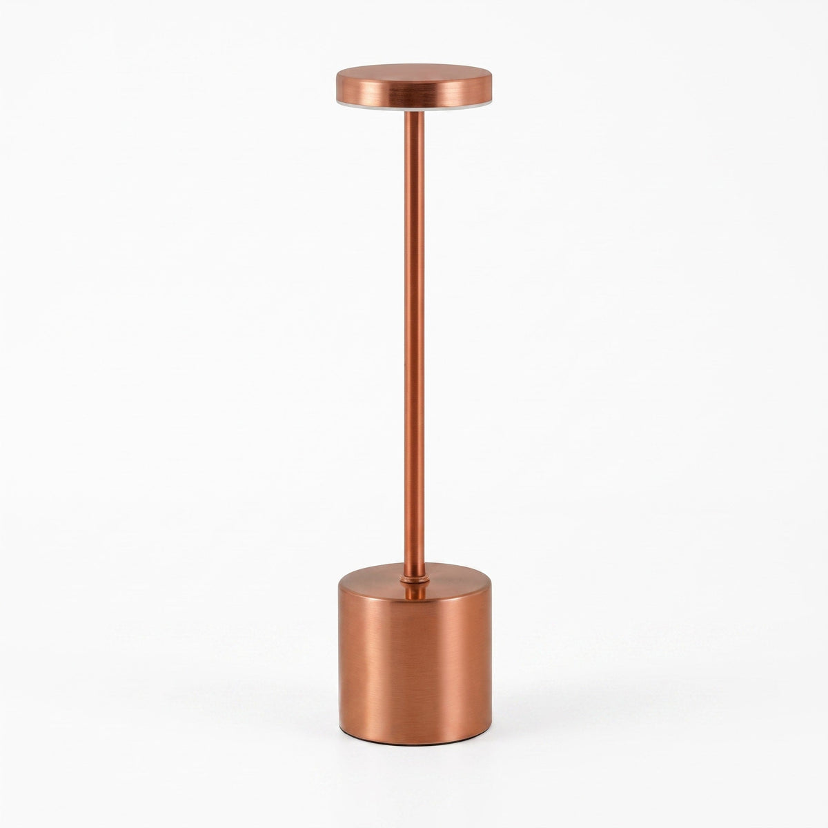 Kabellose LED Tischlampe Akku Metallständer Modernes Design - Table Lamps - Roségold - Voldeva