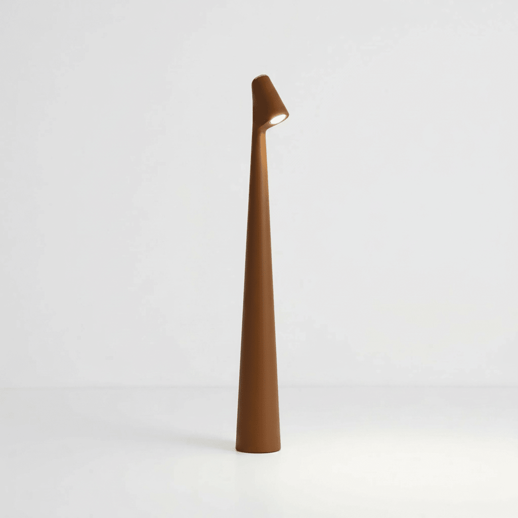 Kabellose LED Tischlampe im Skandinavischen Design - Table Lamps - Braun - Voldeva