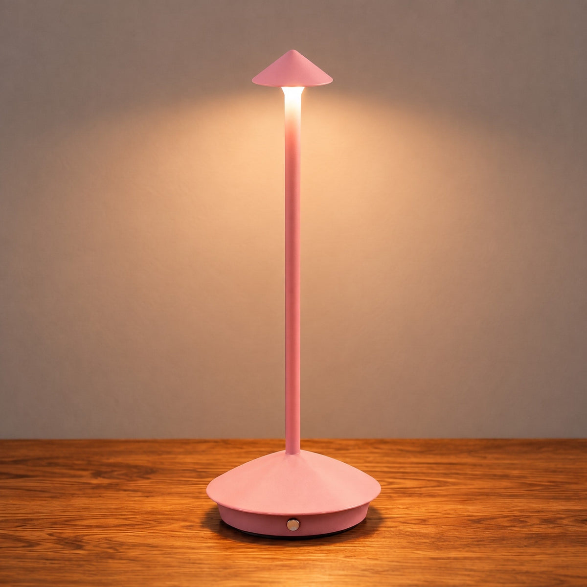 Kabellose LED-Tischlampe in Pilzform mit Touch-Dimmfunktion - Table Lamps - Rosa - Voldeva