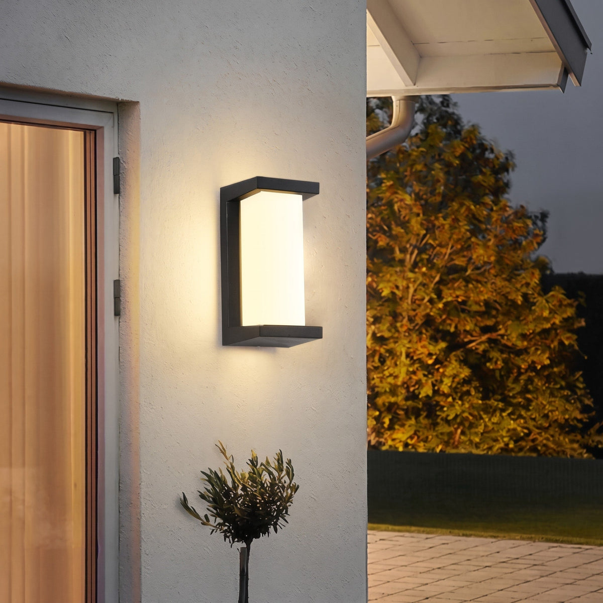 LED Außenwandleuchte in rechteckigem Design für Hauseingänge - Wall Light Fixtures - Vertikales Licht - Voldeva