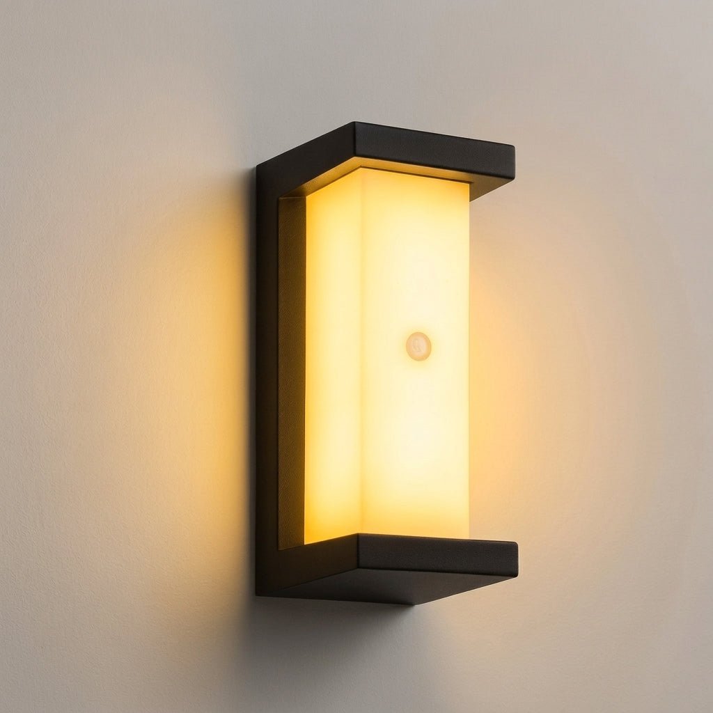 LED Außenwandleuchte in rechteckigem Design für Hauseingänge - Wall Light Fixtures - Vertikales Licht - Voldeva