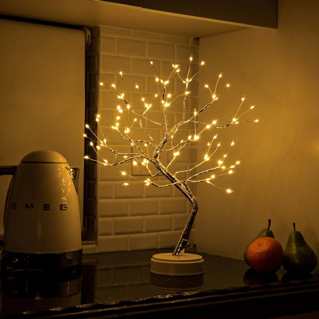 LED Bonsai Baum Lampe Dekoratives Design - Table Lamps - Schnee - Voldeva
