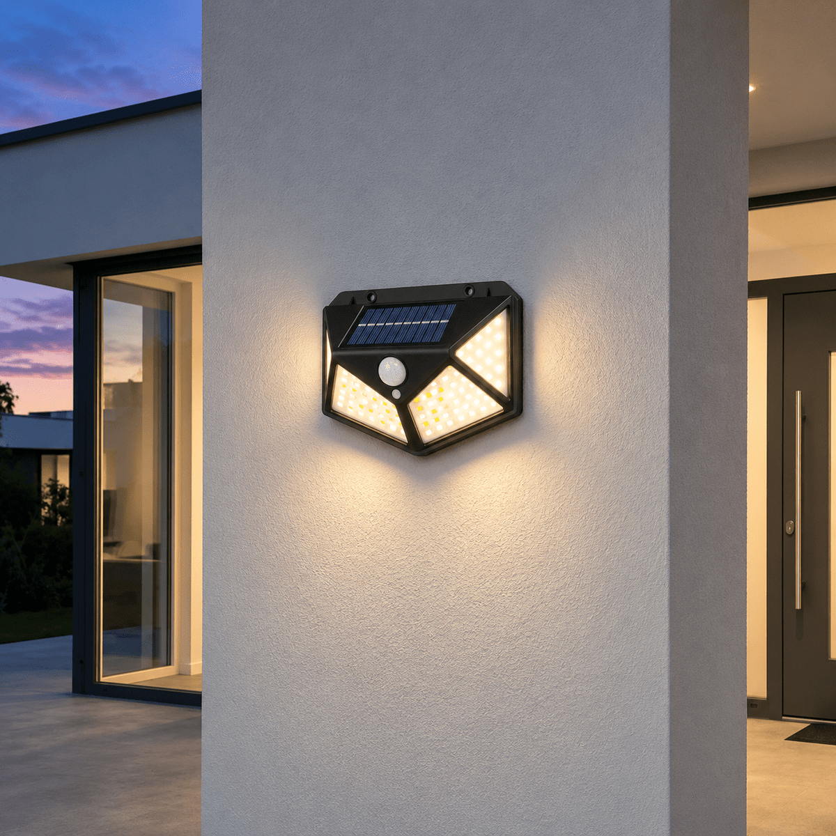 LED-Solar-Bewegungsmelder-Wandleuchte - Wall Light Fixtures - Voldeva