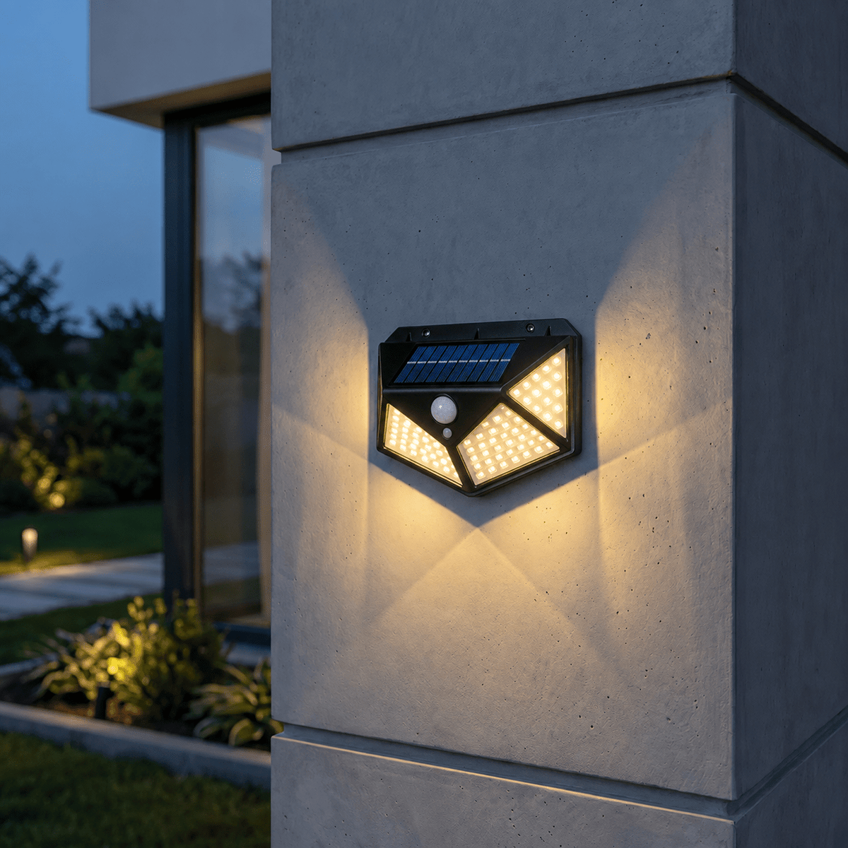 LED-Solar-Bewegungsmelder-Wandleuchte - Wall Light Fixtures - Voldeva