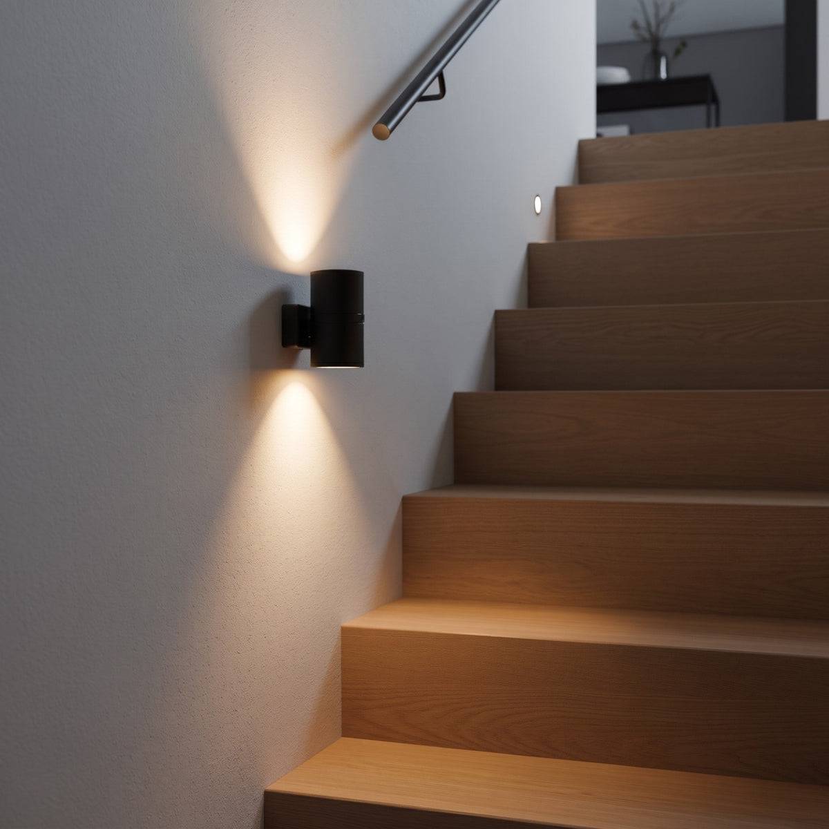 LED Steckdosenleuchte mit Auf- und Abwärtslicht Zylinderform - Wall Light Fixtures - Voldeva