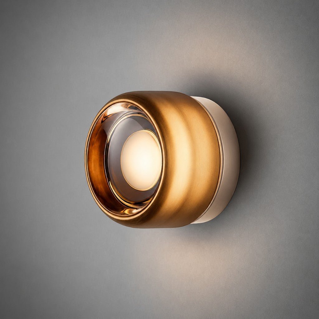 LED Wandleuchte mit Acrylschirm in Jelly-Optik - Wall Light Fixtures - Grau - Voldeva