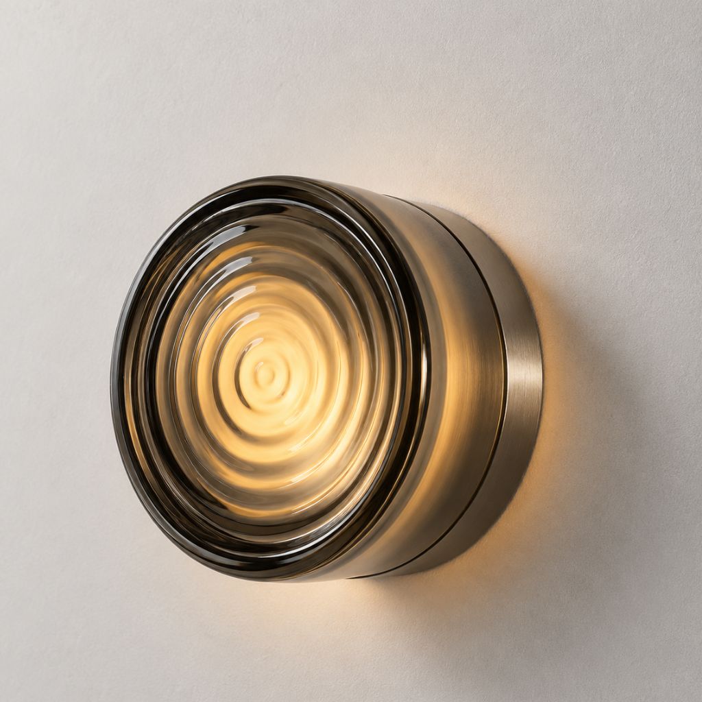 LED Wandleuchte mit Acrylschirm in Jelly-Optik - Wall Light Fixtures - Grau - Voldeva