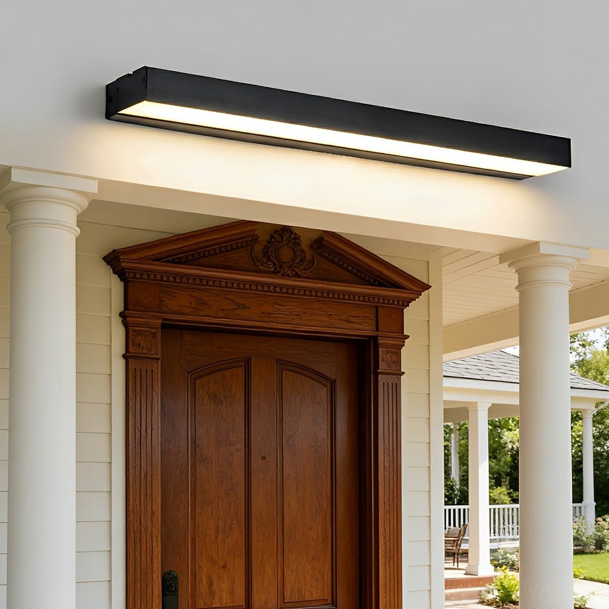 Minimalistische LED Wandleuchte für Hauseingang und Terrasse - Wall Light Fixtures - Weiß - Voldeva