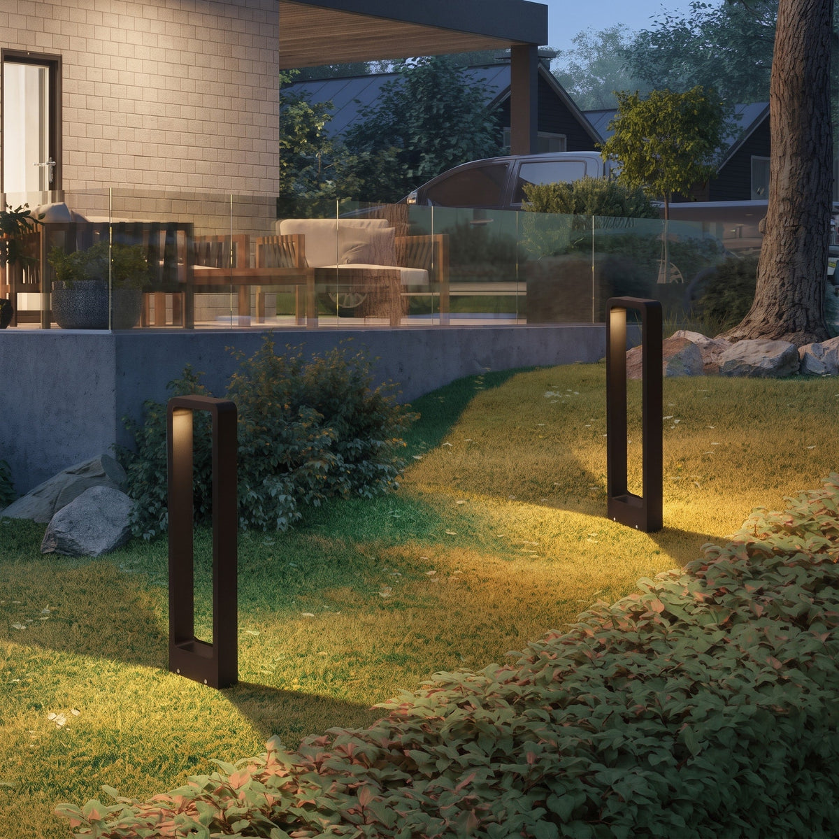 Moderne LED Wegeleuchte im minimalistischen Design - Landscape Pathway Lighting - 30 cm - Voldeva