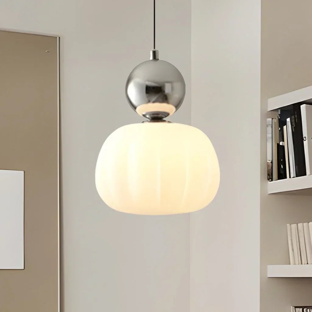 Moderne Pendelleuchte mit farbigen Akzenten - Pendelleuchte - Silber - Voldeva