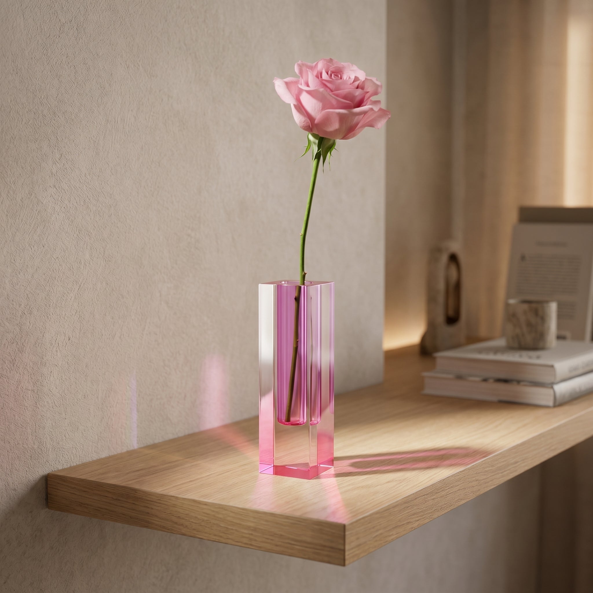 Moderne Prismenvase mit Farbverlauf - Vasen - Beeren - Sorbet - Voldeva