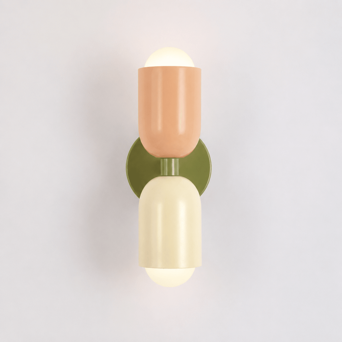 Moderne Wandlampe im Kapsel Design - Wandlampe - Rosa – Beige - Voldeva