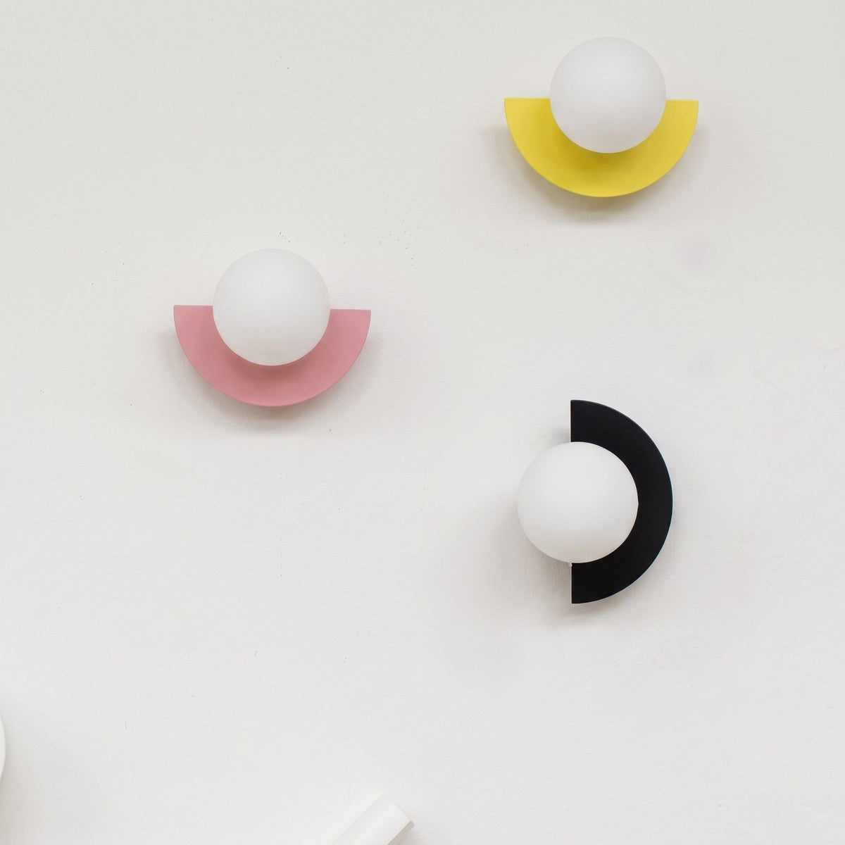 Moderne Wandleuchte mit Halbmond-Design - Wall Light Fixtures - Schwarz - Voldeva