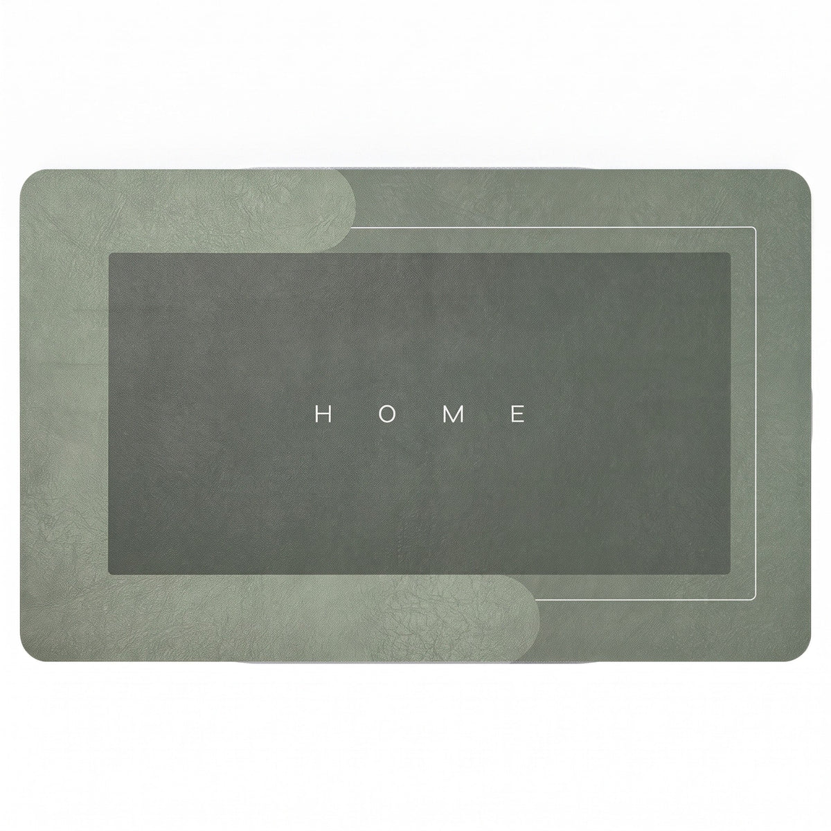 Ovale Badematte Rutschhemmend mit Schnelltrocknender Oberfläche - Bath Mats & Rugs - Grün - Voldeva