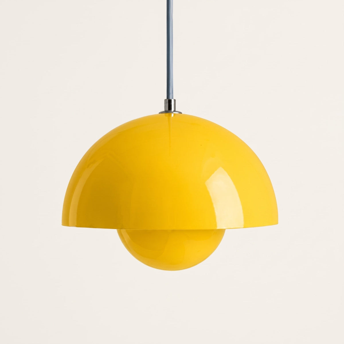 Retro Kuppel Pendelleuchte im Vintage Design - Pendant Light Fixtures - Gelb - Voldeva