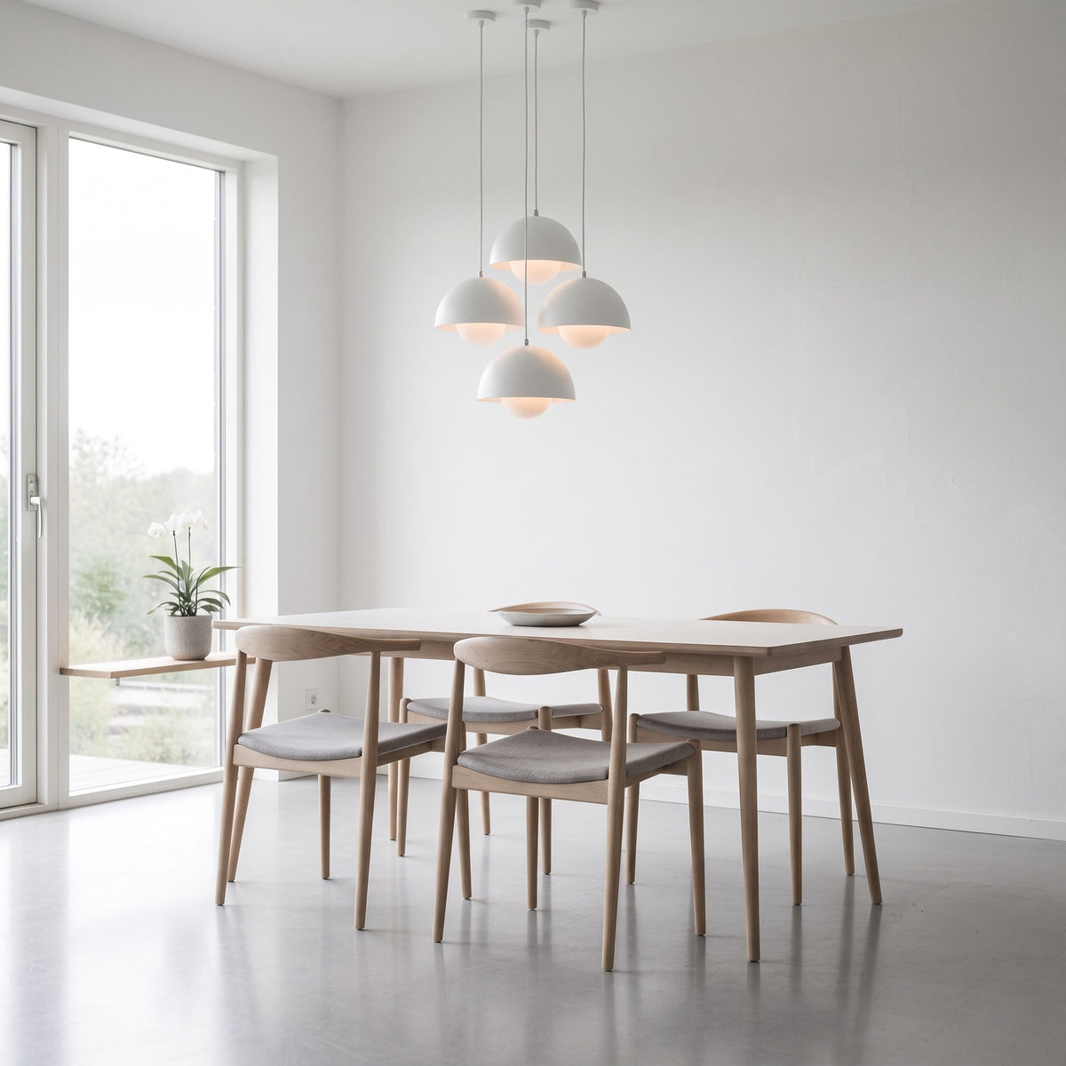Retro Kuppel Pendelleuchte im Vintage Design - Pendant Light Fixtures - Grau - Voldeva