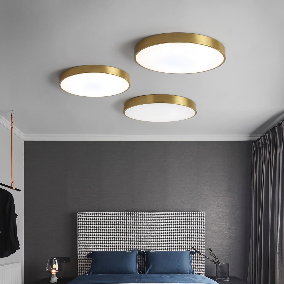 Runde LED Deckenleuchte im Modernen Design - Ceiling Light Fixtures - Rosa - Voldeva