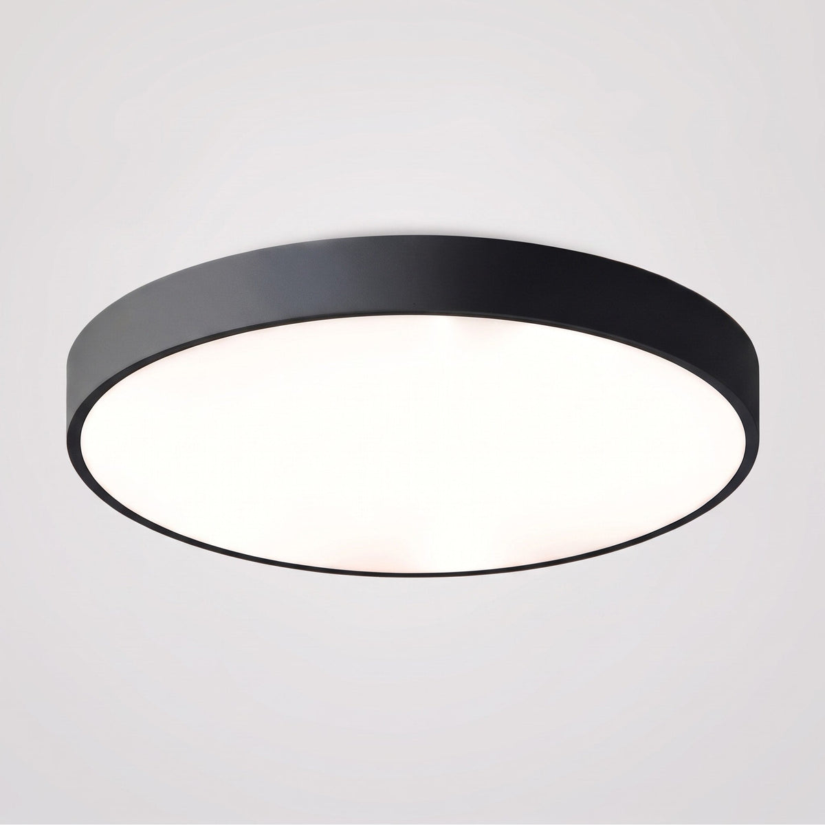 Runde LED Deckenleuchte im Modernen Design - Ceiling Light Fixtures - Schwarz - Voldeva