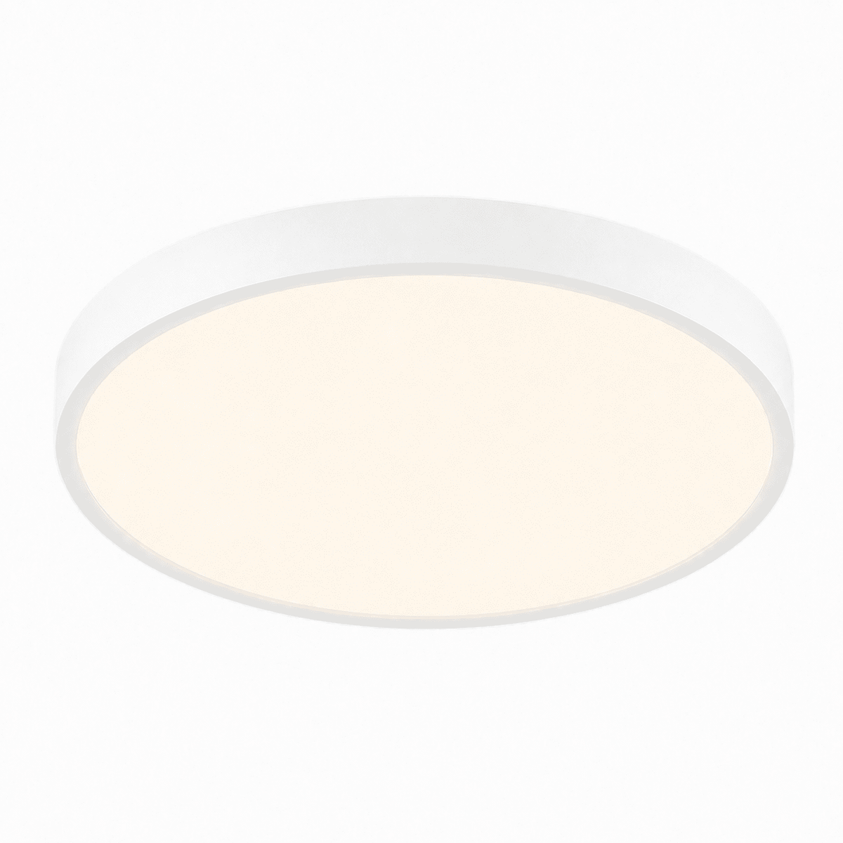 Runde LED Deckenleuchte mit minimalistisches Flachdesign - Ceiling Light Fixtures - Weiß - Voldeva