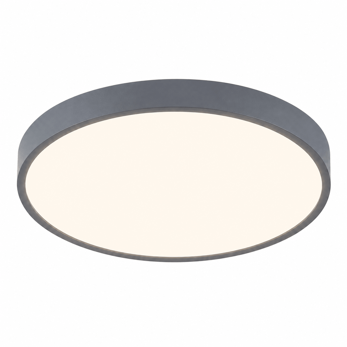 Runde LED Deckenleuchte mit minimalistisches Flachdesign - Ceiling Light Fixtures - Grau - Voldeva