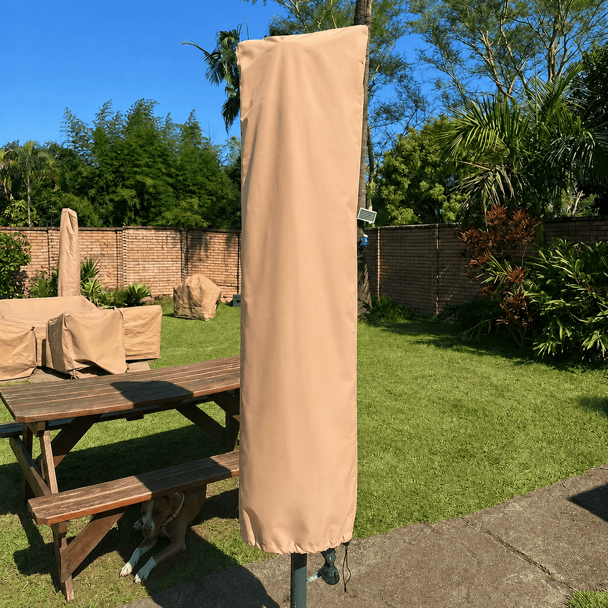 Schutzhülle für Outdoor-Sonnenschirme mit Reißverschluss - Outdoor Umbrella Covers - Voldeva