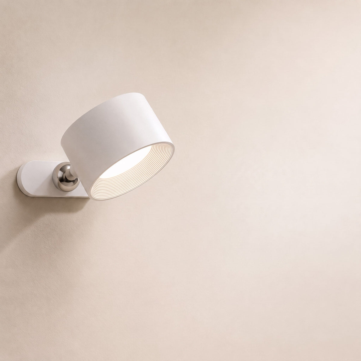 Selbstklebende Wandleuchte mit magnetischer 360-Grad-Drehung - Wall Light Fixtures - Weiß - Voldeva
