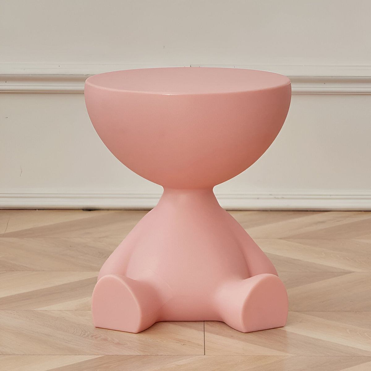 Skulpturaler Beistelltisch mit Tierfigur Design für Wohnzimmer - End Tables - Rosa - Voldeva