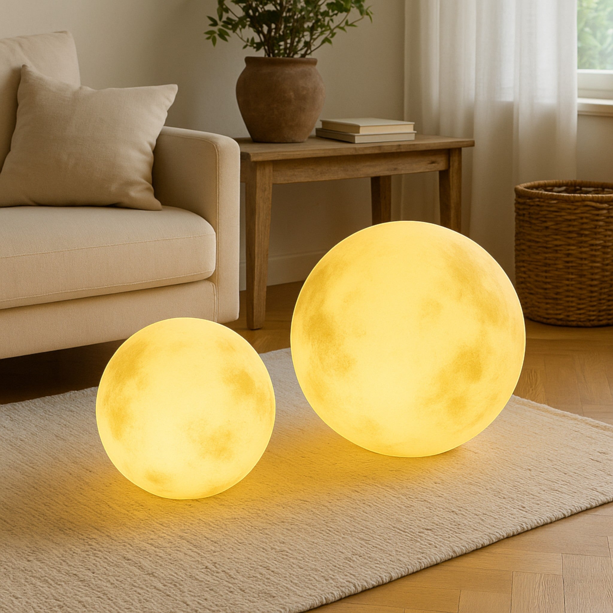 Gartenlampe in Mondform für stimmungsvolle Außenbereiche - Gartenlampe - Kabelgebunden - Voldeva