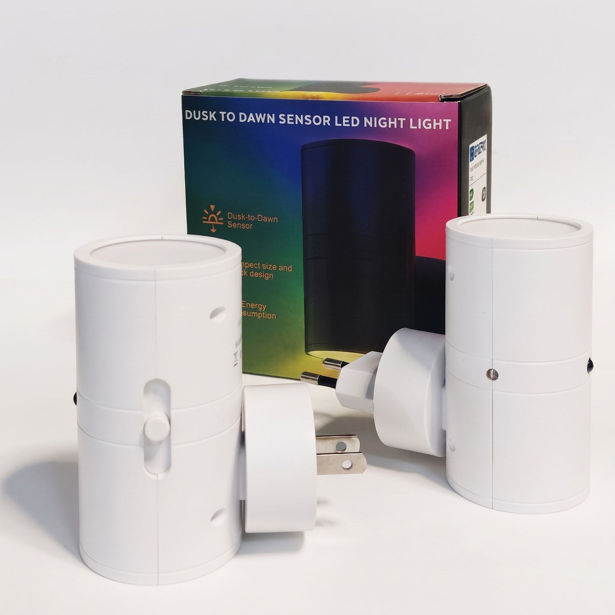 Steckdosen Wandleuchte mit Dämmerungssensor und Lichtdimmer - Night Lights & Ambient Lighting - Weiß - Voldeva