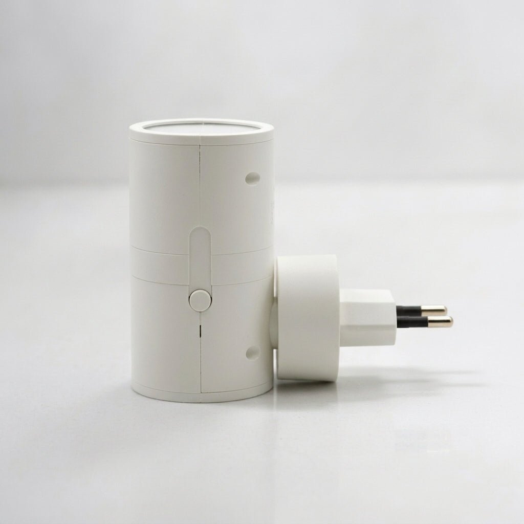 Steckdosen Wandleuchte mit Dämmerungssensor und Lichtdimmer - Night Lights & Ambient Lighting - Weiß - Voldeva