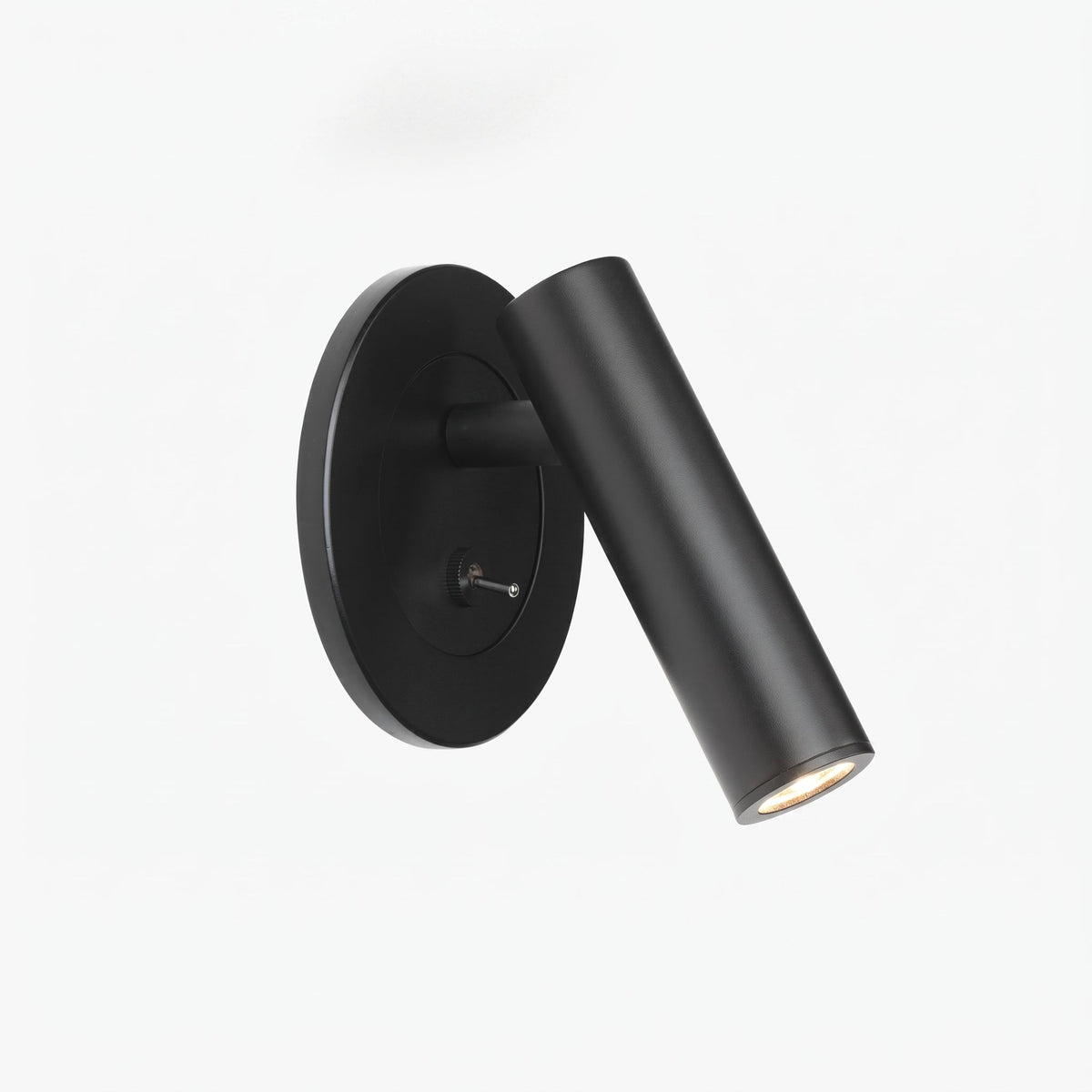 Verstellbare Wandleseleuchte mit schwenkbarem Zylinderkopf - Wall Light Fixtures - Schwarz - Voldeva
