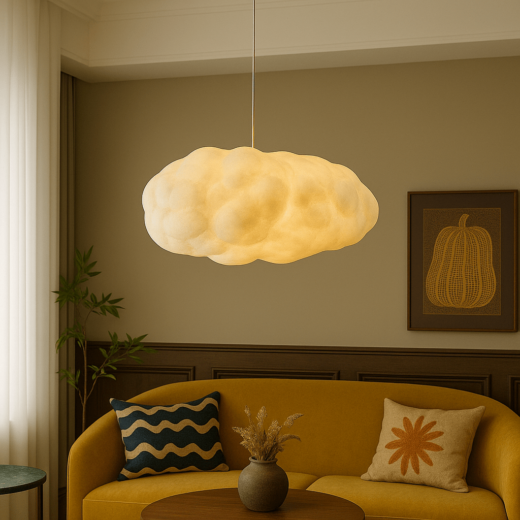 Wolkenförmige LED Pendelleuchte für Wohnbereich und Essecke - Pendant Light Fixtures - 30x20 cm - Voldeva